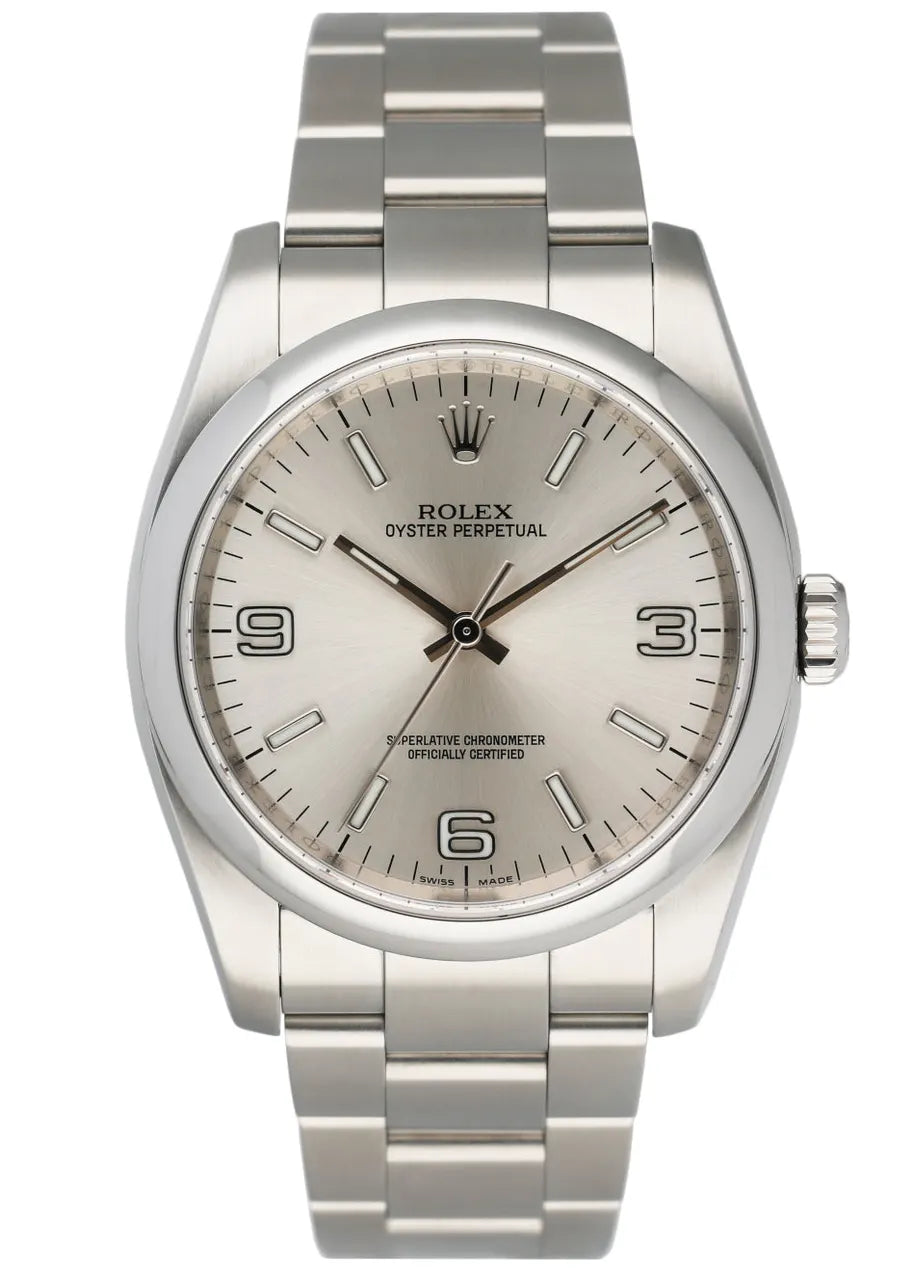 Rolex Silver Arabic Dial