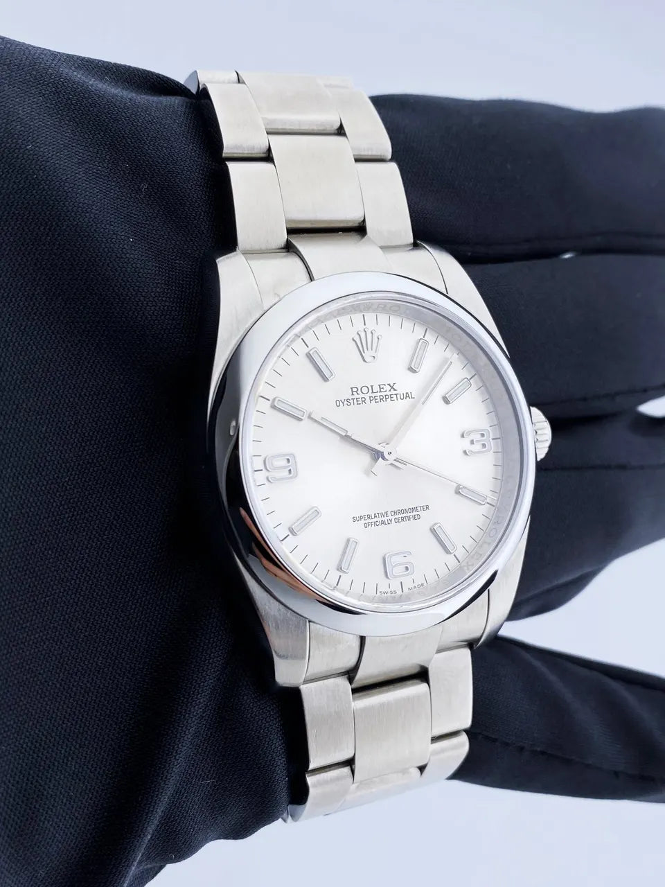 Rolex Silver Arabic Dial - Hình 4