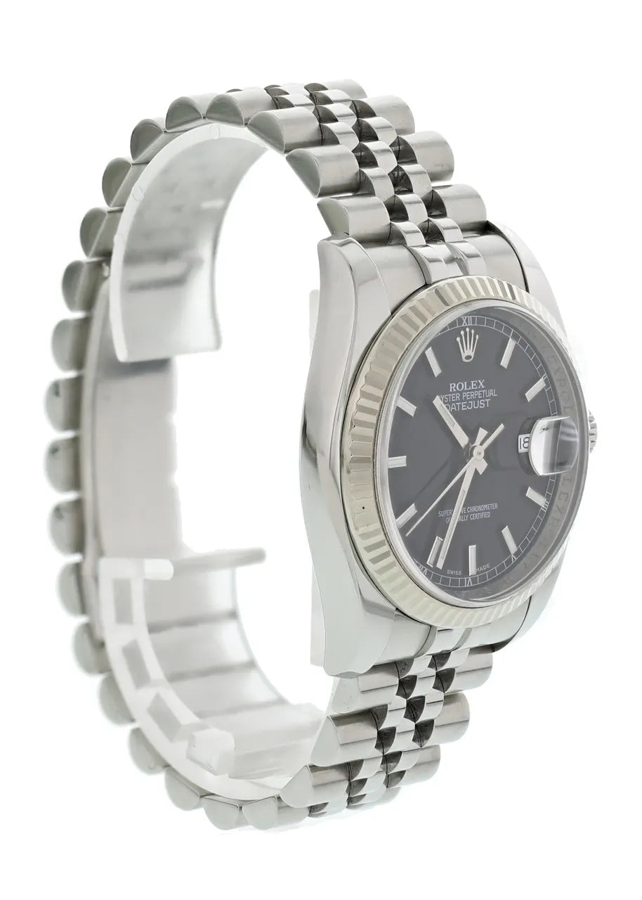 steel Rolex Datejust Gray Dial - Hình 2