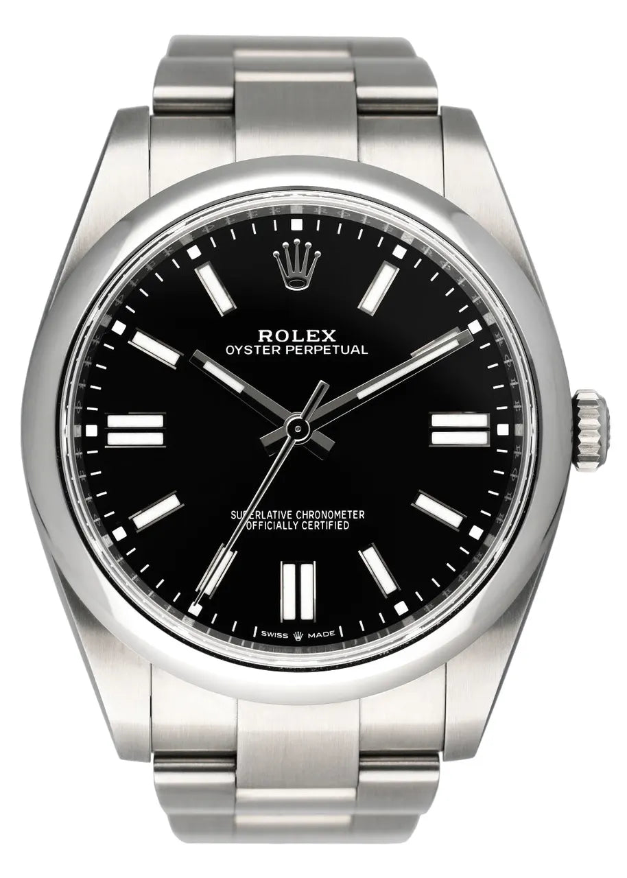 Rolex Black Dial Steel oyster