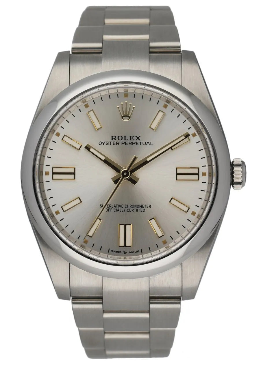 steel Rolex Oyster Perpetual Silver