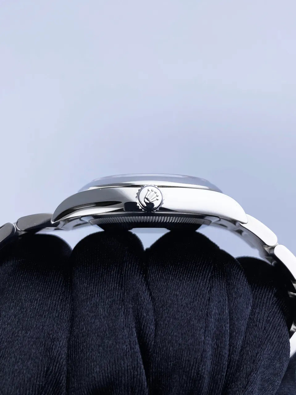 stainless Rolex Oyster Perpetual Blue - Hình 5