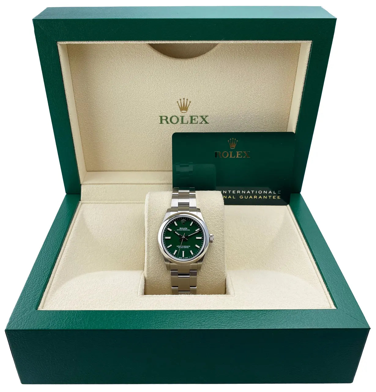 Rolex Green Dial Oyster Perpetual - Hình 2