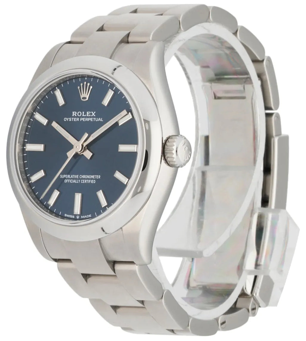 Rolex Oyster Perpetual Blue Dial - Hình 2