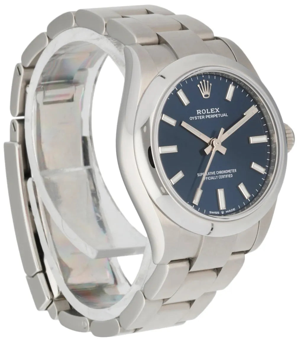 Rolex Oyster Perpetual Blue Dial - Hình 3