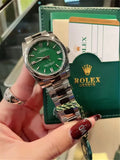 Rolex Oyster Perpetual Green Dial