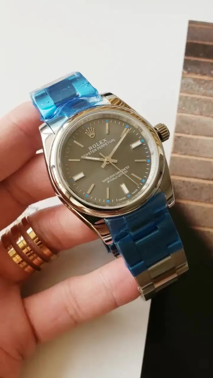 Rolex Olive Dial Stainless Steel