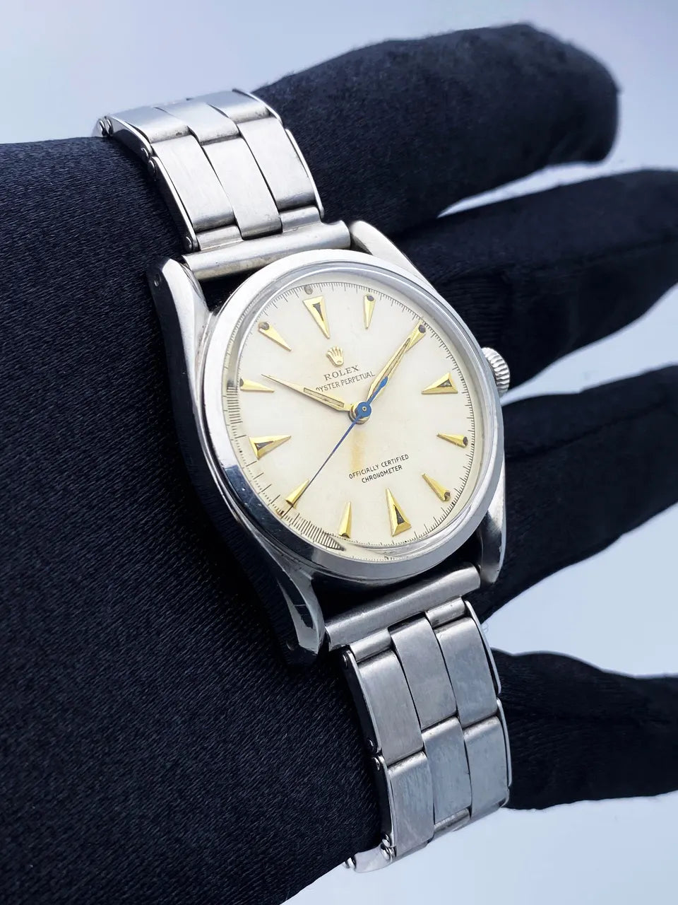 Vintage Rolex Silver Steel - Hình 3