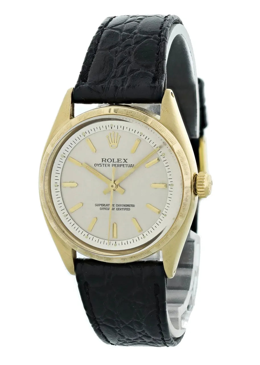 black Rolex Oyster Perpetual Gold - Hình 2