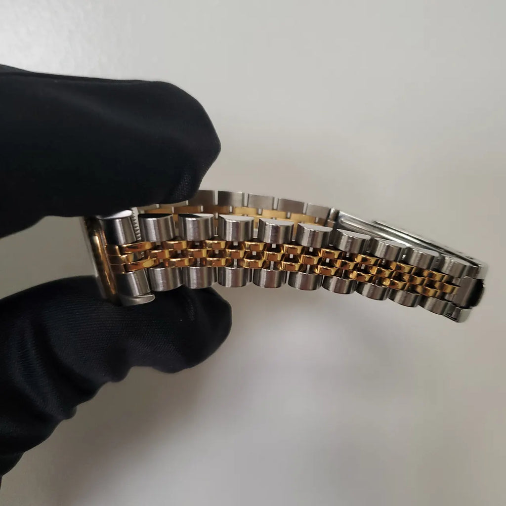 silver Rolex Oyster Perpetual Two-Tone - Hình 8