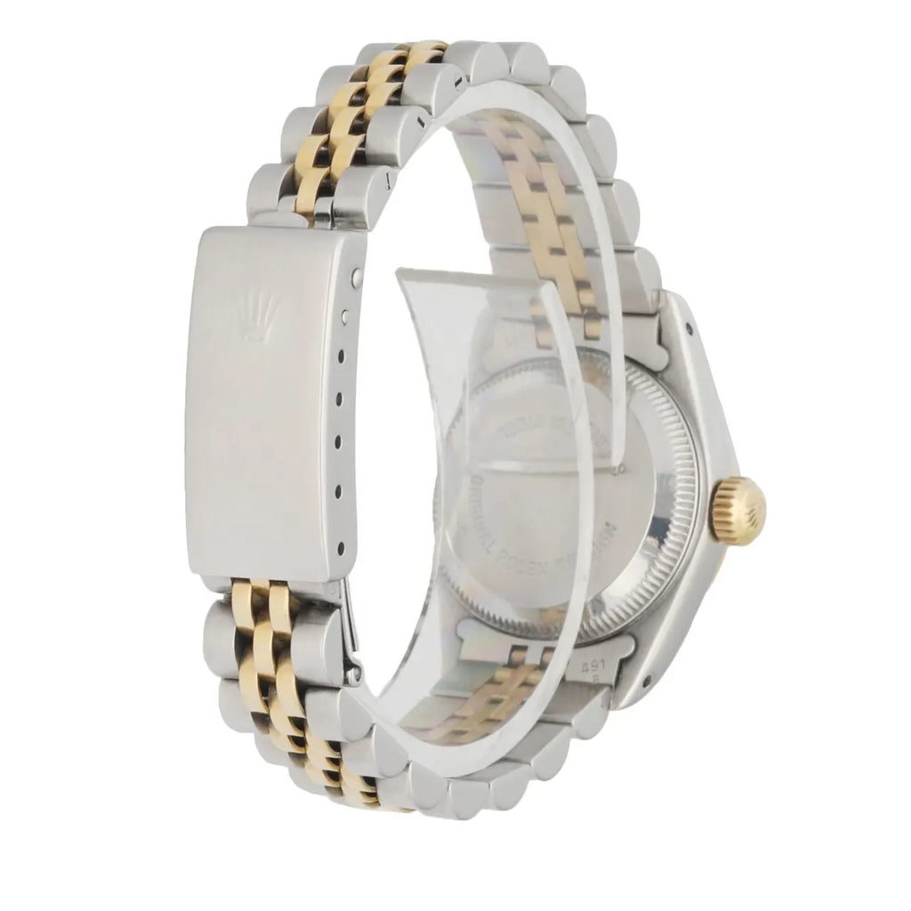 silver Rolex Oyster Perpetual Two-Tone - Hình 4