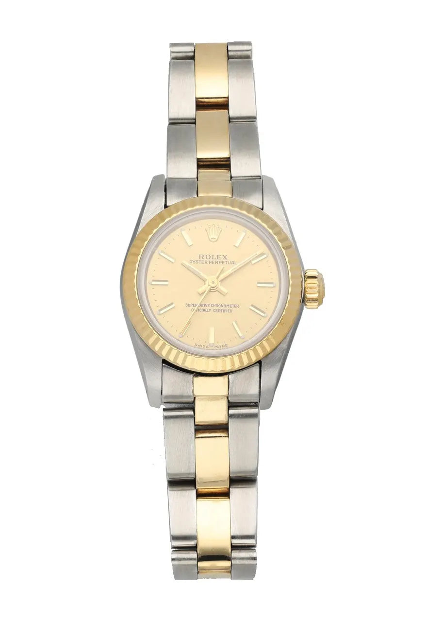 Rolex Two-Tone Champagne Dial oyster perpetual