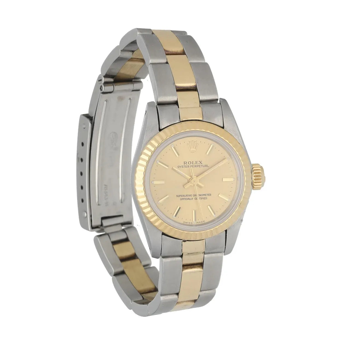 Rolex Two-Tone Champagne Dial oyster perpetual - Hình 3