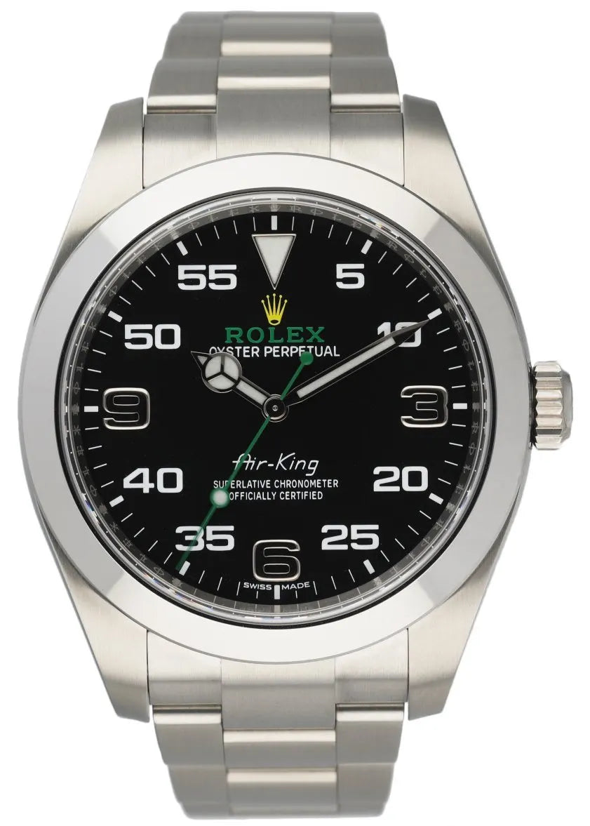 stainless Rolex Air-King Black Dial