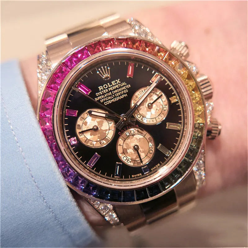 Rolex Daytona Rainbow Rose Gold - Hình 3