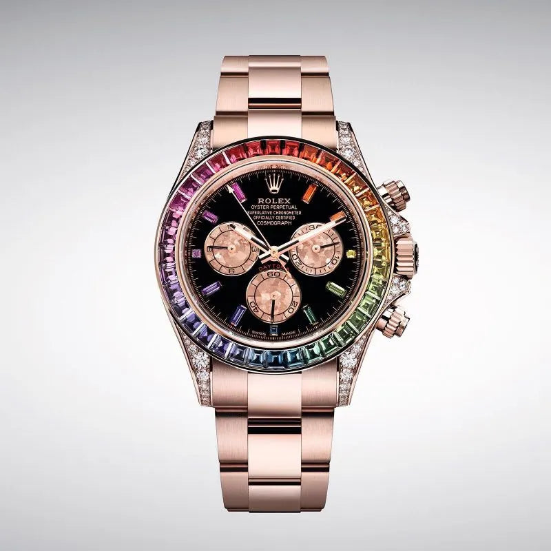 Rolex Daytona Rainbow Rose Gold