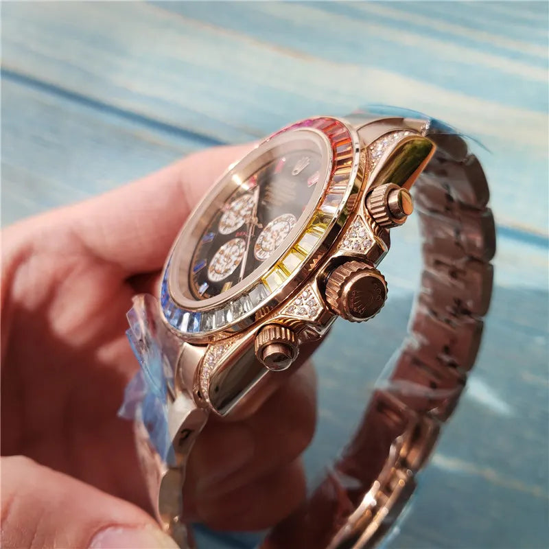Rolex Daytona Rainbow Rose Gold - Hình 4