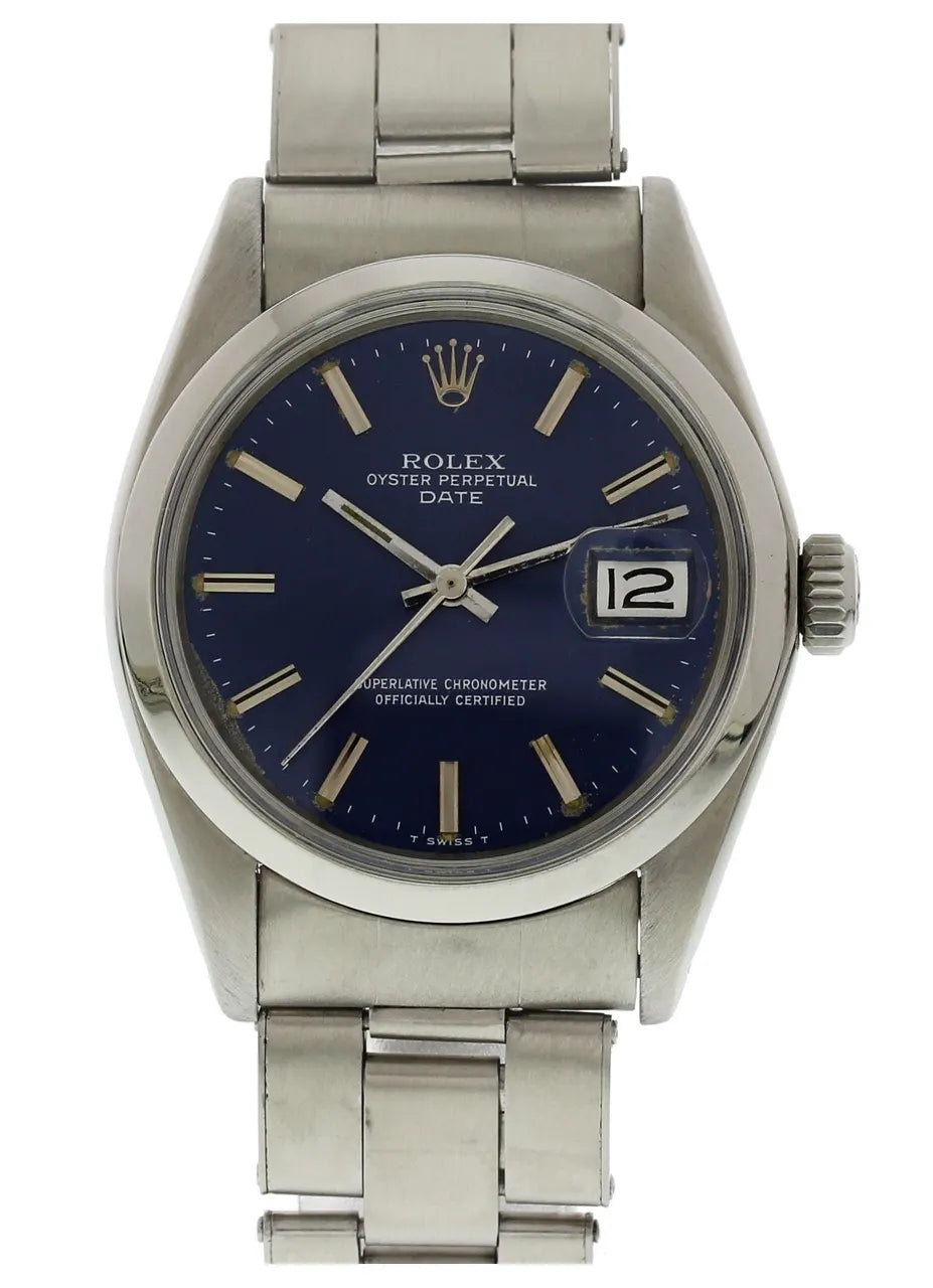 Rolex Blue Dial Stainless Steel