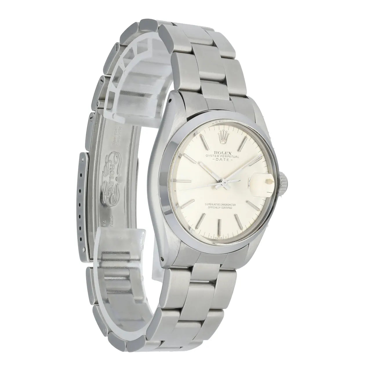 Rolex Silver Dial Steel Watch - Hình 3