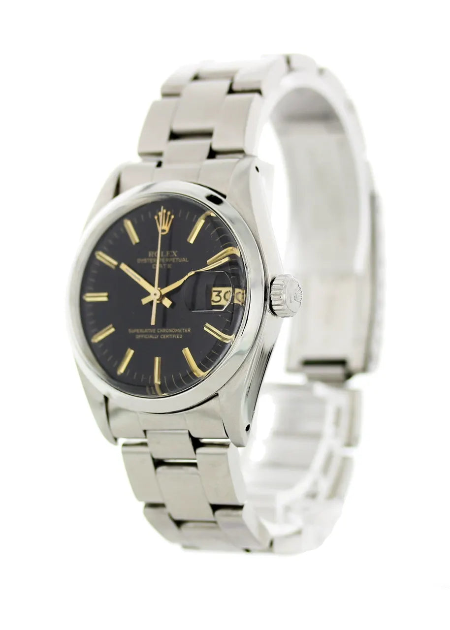 Rolex Oyster Perpetual Date Black Dial - Hình 3