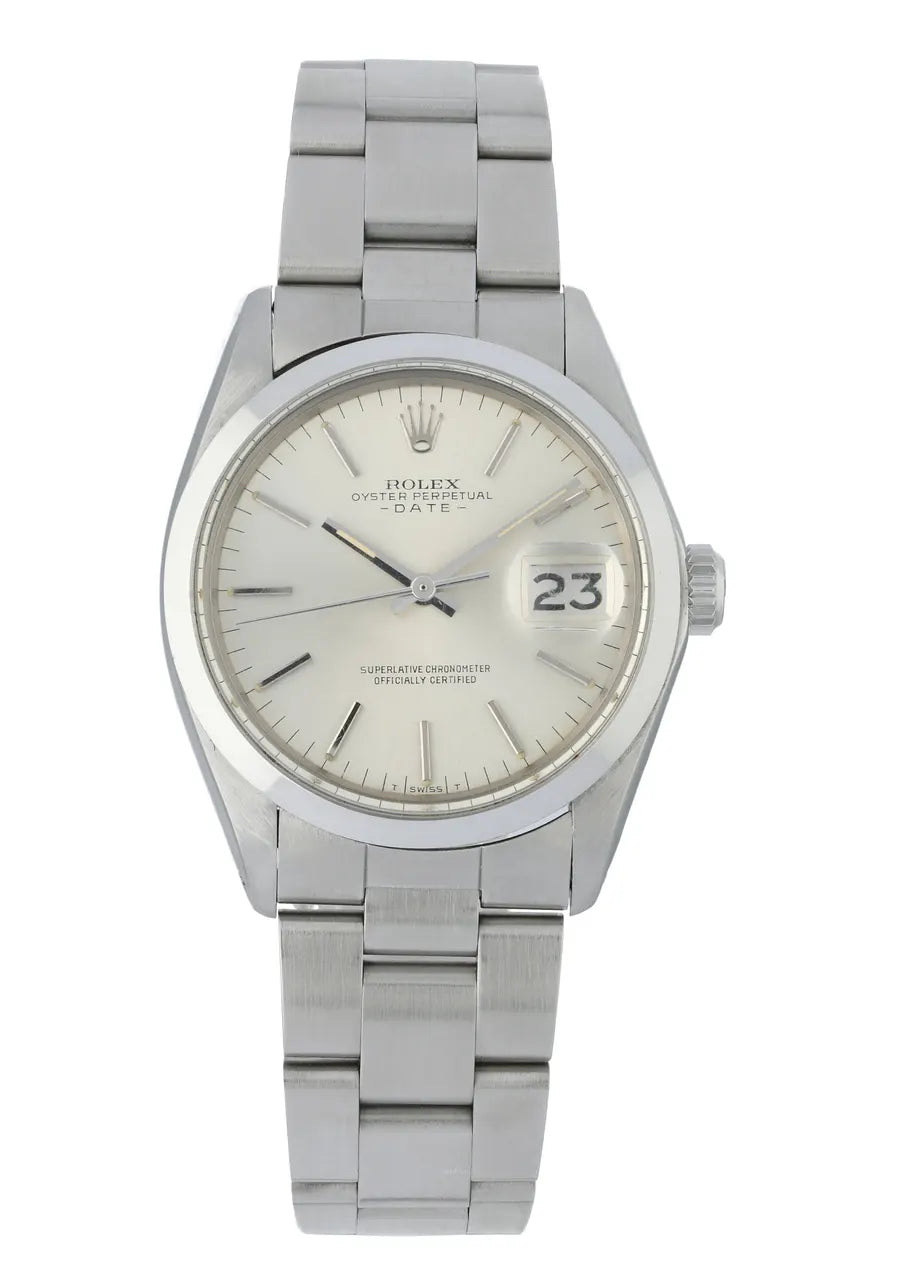 Rolex Silver Dial Steel Watch