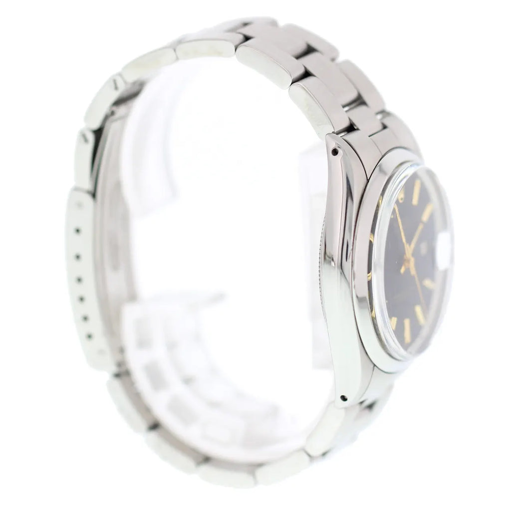 oyster Rolex Black Dial Steel - Hình 5