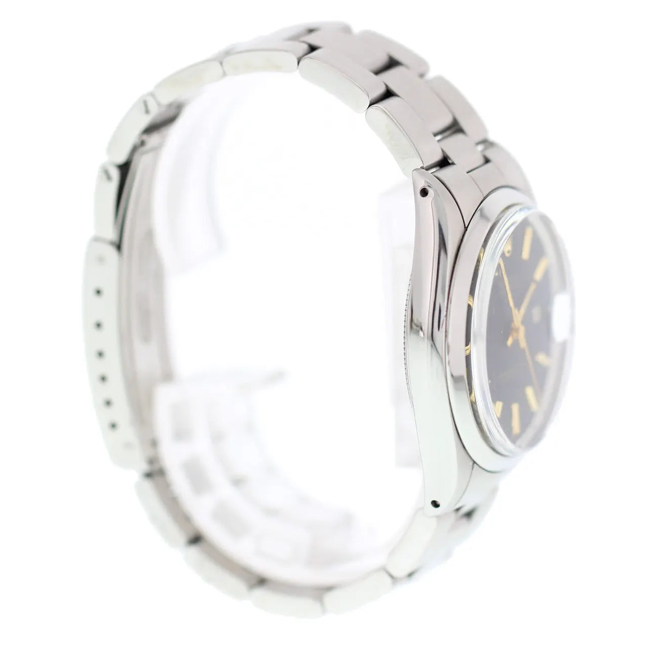 oyster Rolex Black Dial Steel - Hình 4