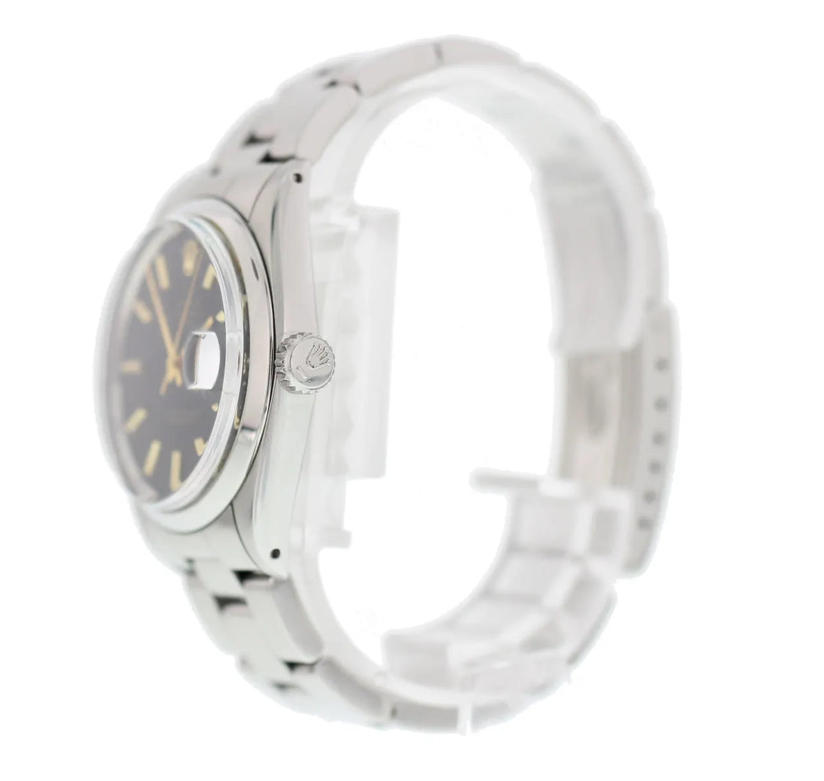 oyster Rolex Black Dial Steel - Hình 7