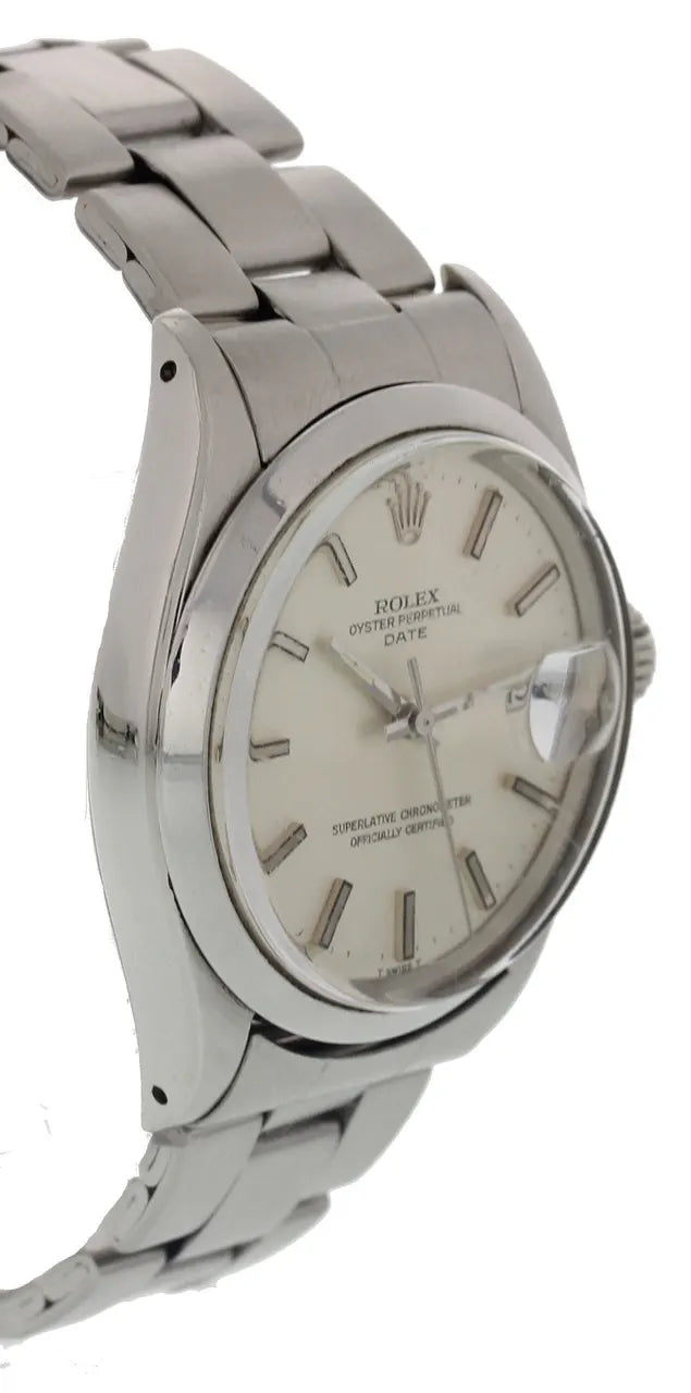 silver Rolex Oyster Perpetual Date - Hình 2