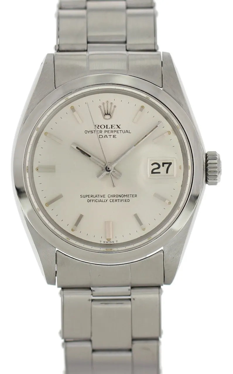 Rolex Silver Dial Date oyster