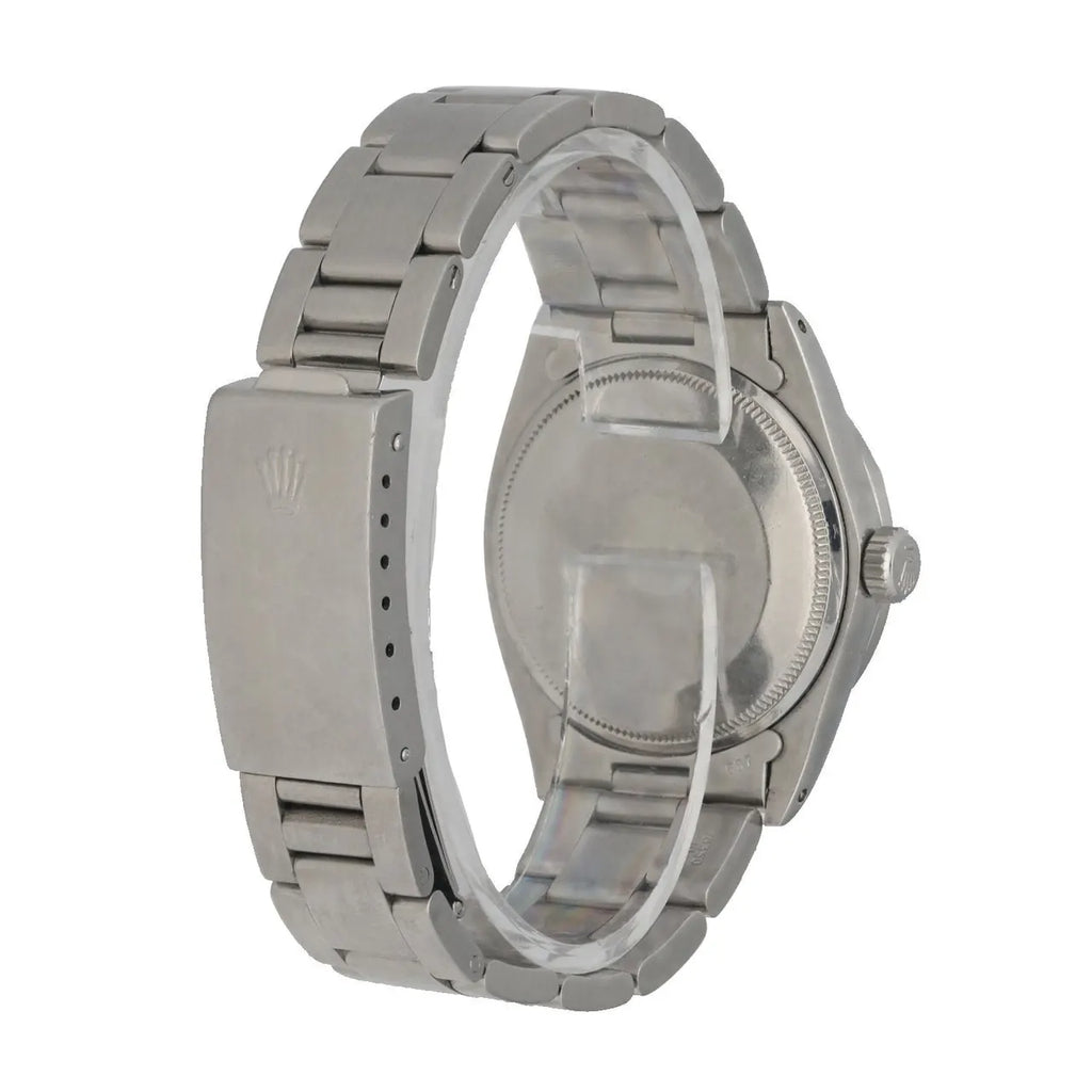 oyster Rolex Black Dial Steel - Hình 4