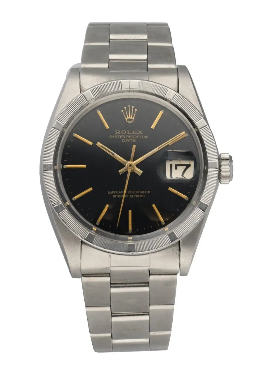 oyster Rolex Black Dial Steel