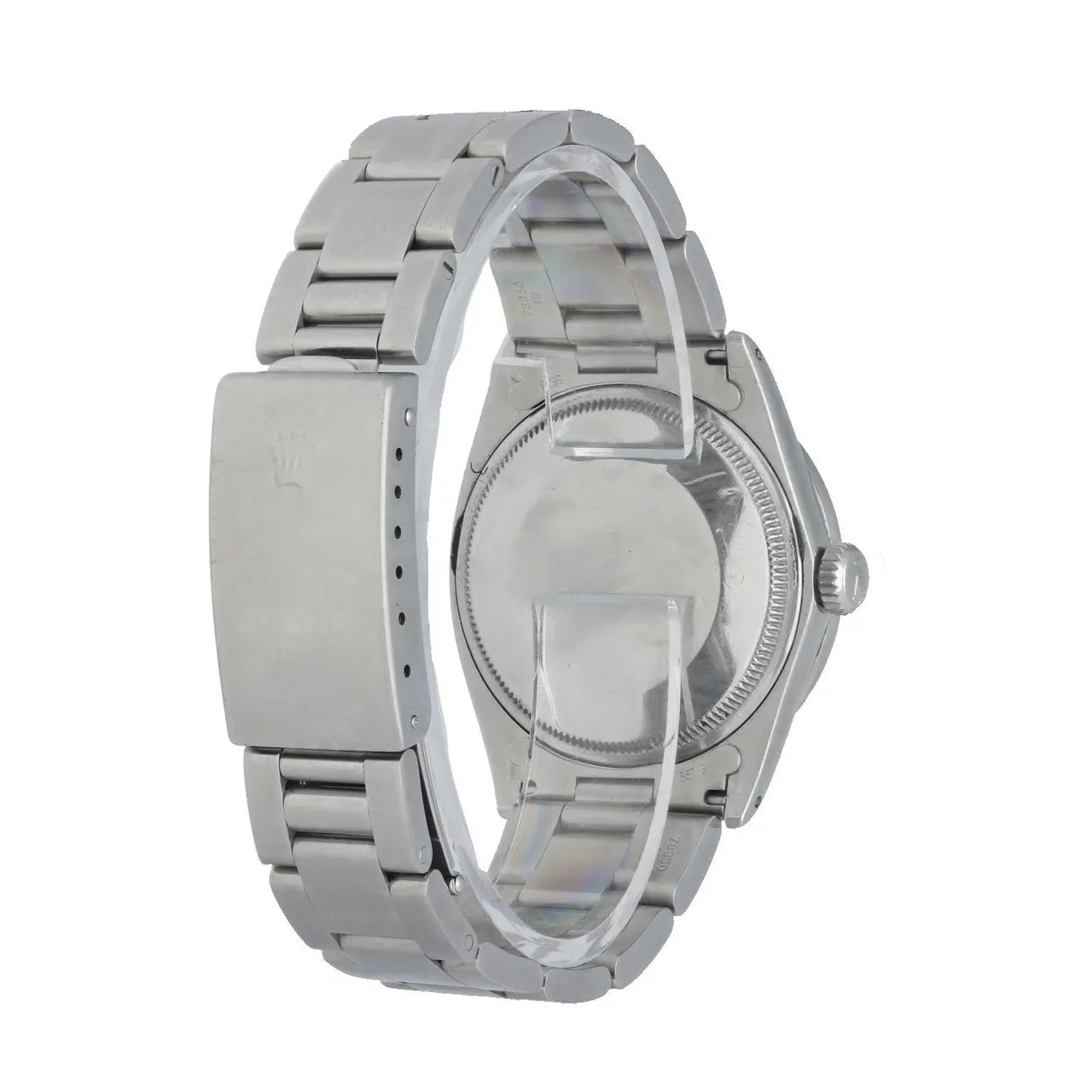 steel Rolex Oyster Perpetual Date Silver Dial - Hình 4