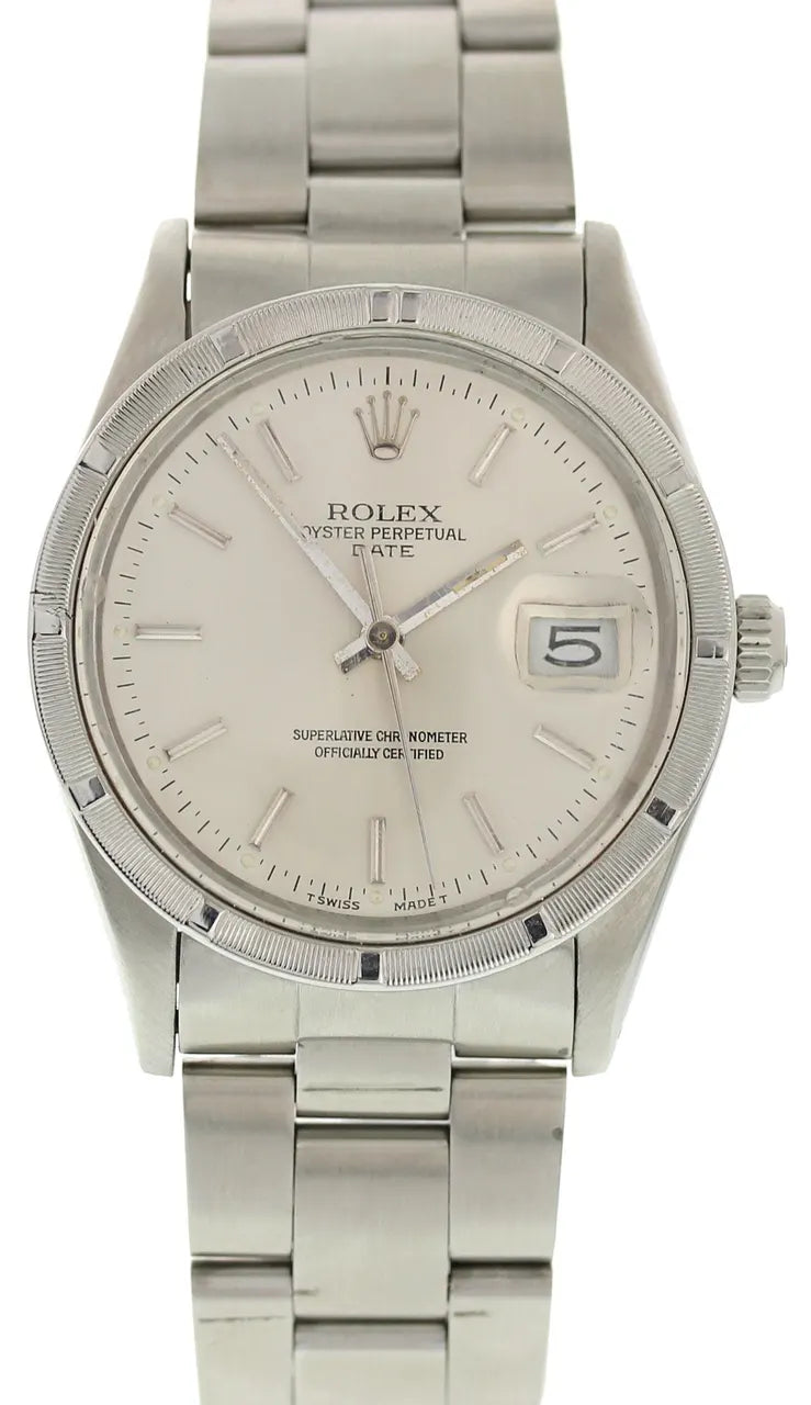 Rolex Silver Dial Date oyster