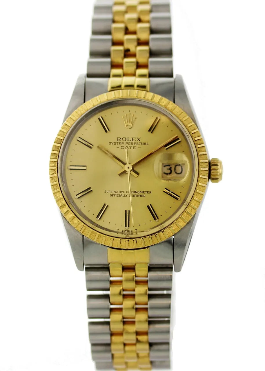 Rolex Oyster Perpetual Date Two-Tone Gold Dial