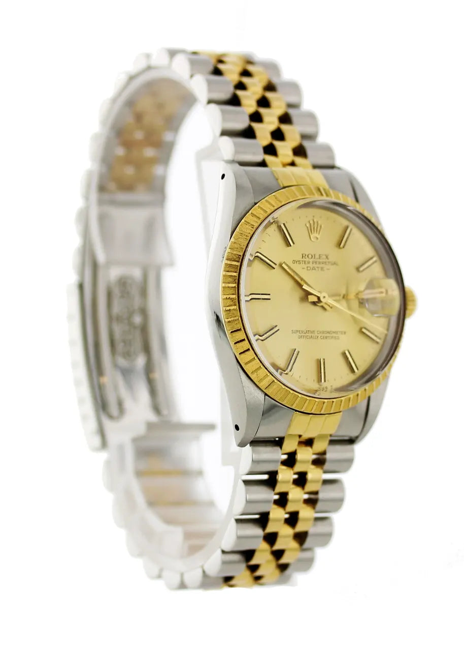Rolex Oyster Perpetual Date Two-Tone Gold Dial - Hình 4