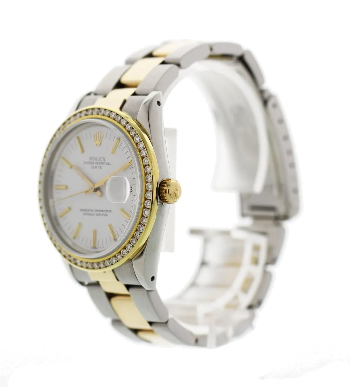 oyster Rolex Diamond Bezel Two-Tone - Hình 3