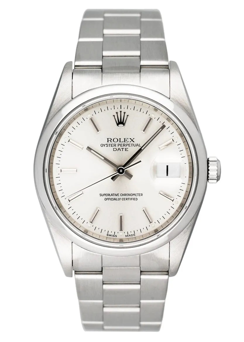 oyster Rolex Silver Dial Stainless Steel