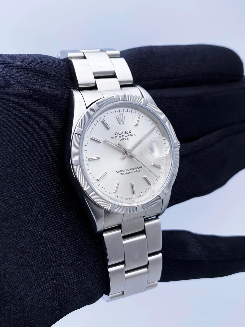 Rolex Silver Dial Steel perpetual - Hình 3