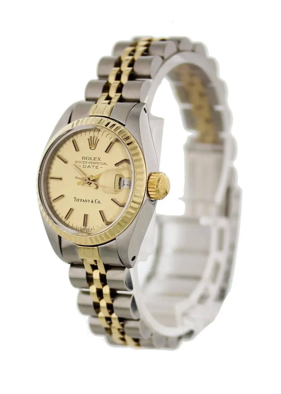 Rolex Tiffany Two-Tone Watch - Hình 3