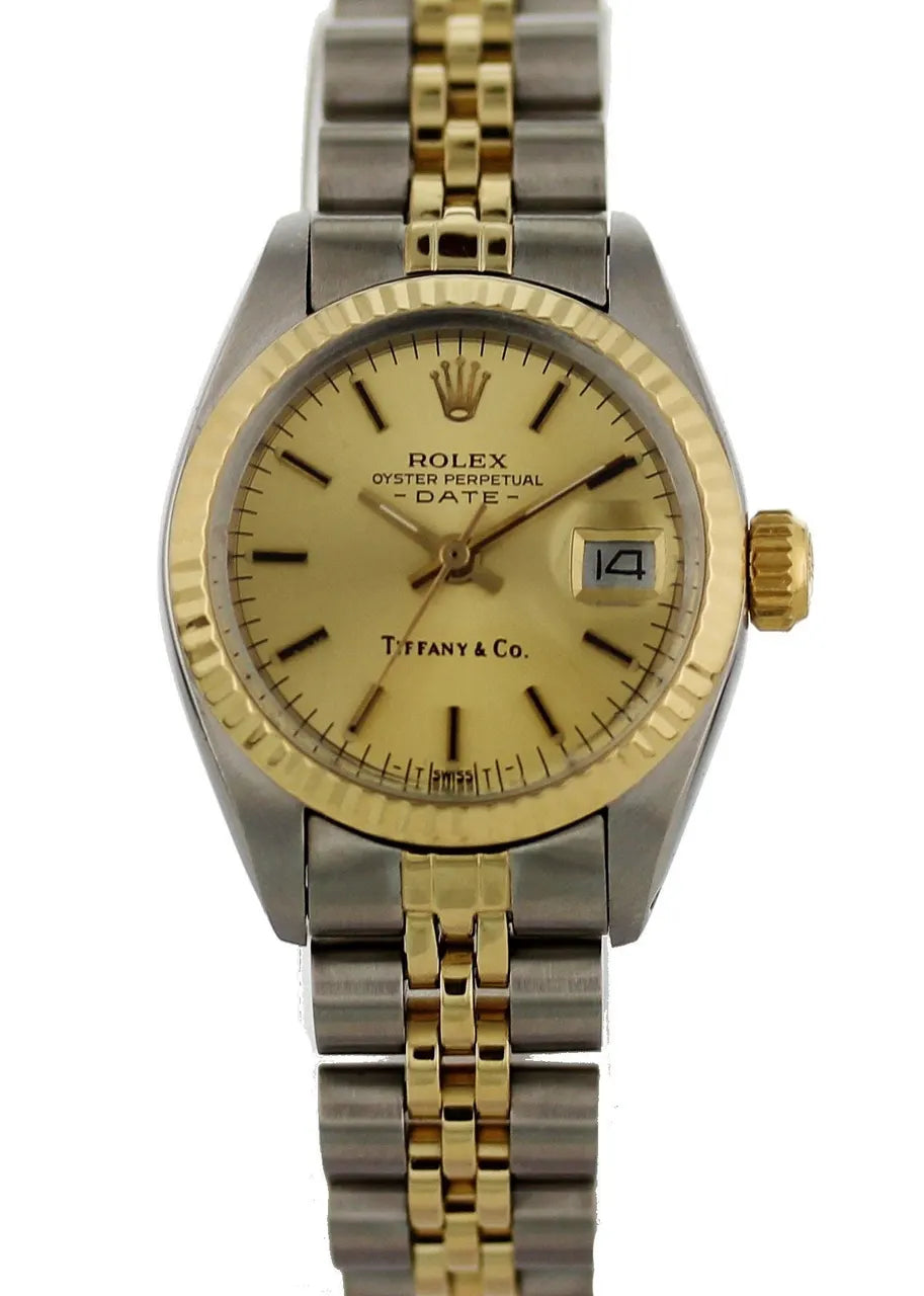 Rolex Tiffany Two-Tone Watch - Hình 2