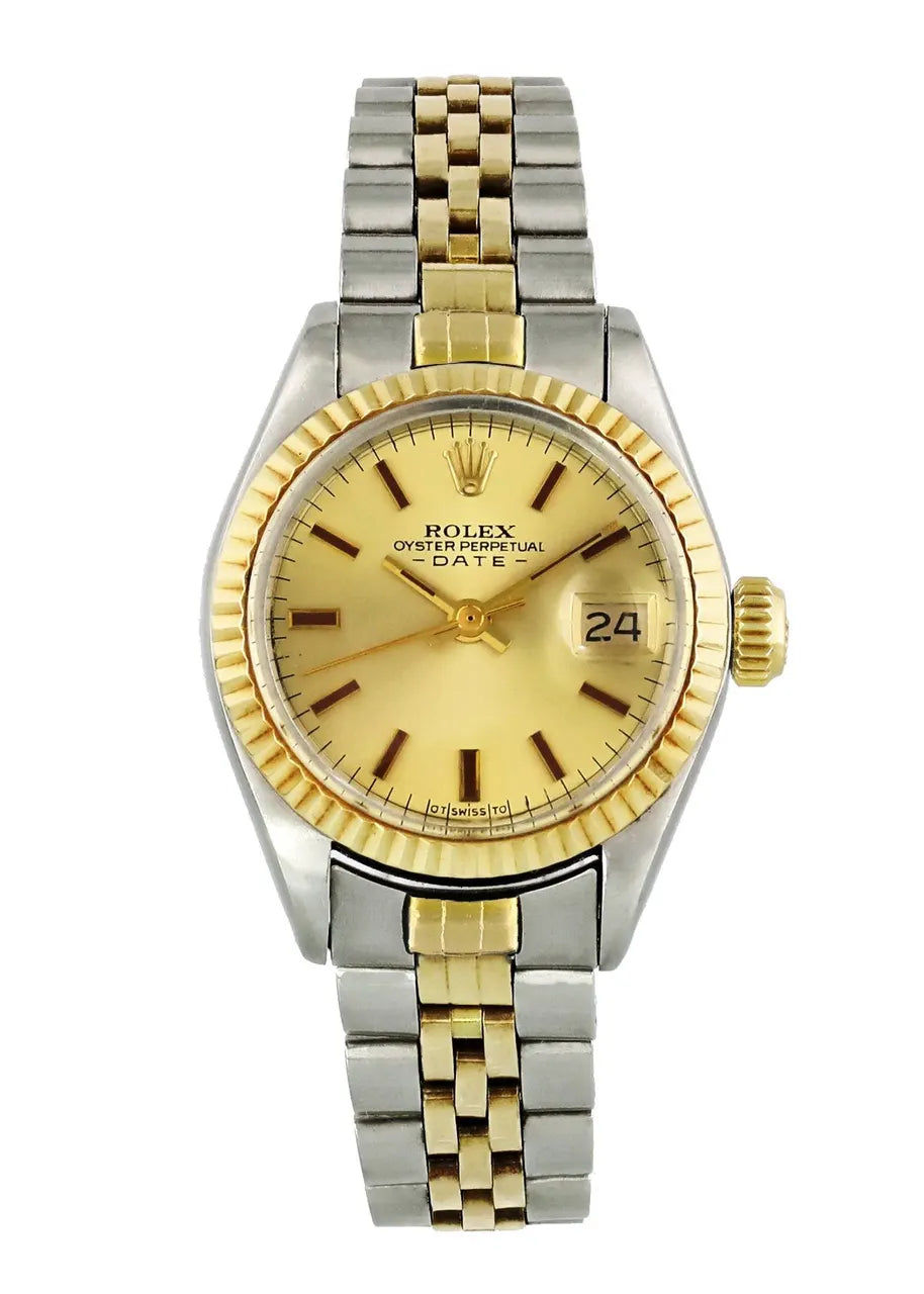 Rolex Two-Tone Gold Champagne Dial