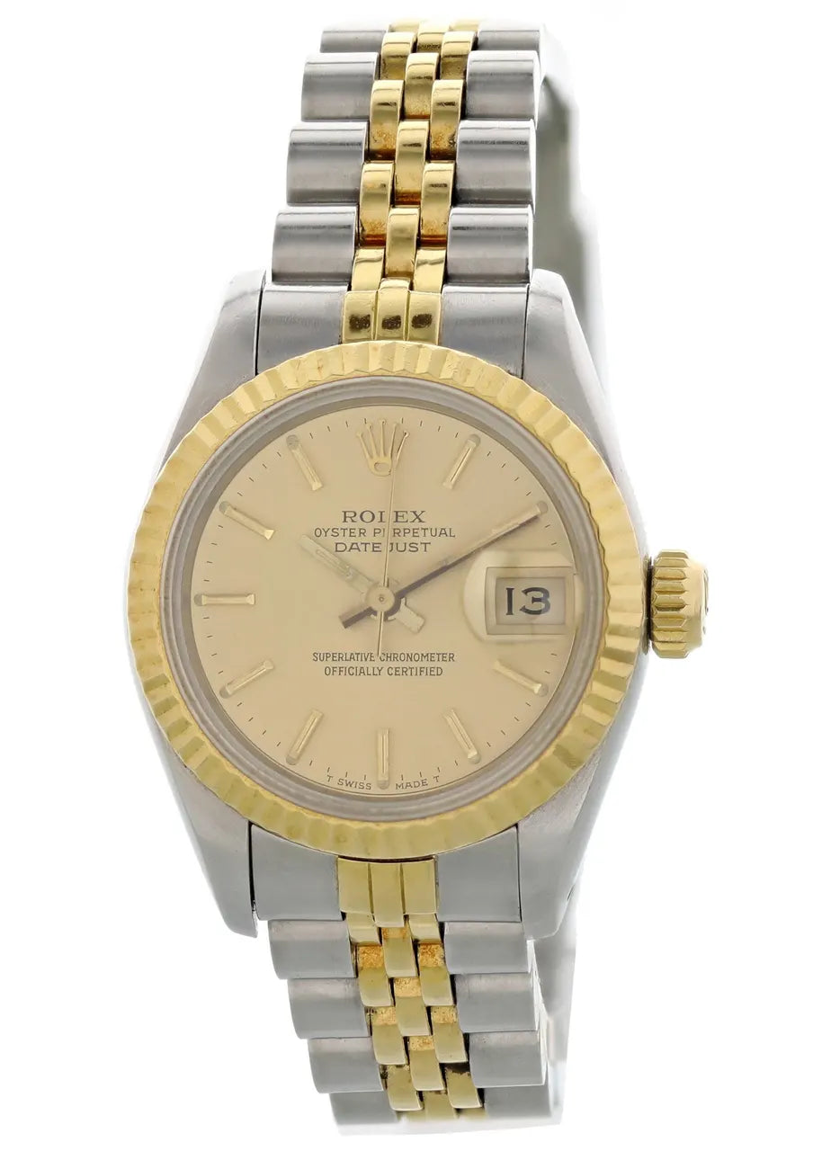 datejust Rolex Two-Tone Champagne Dial