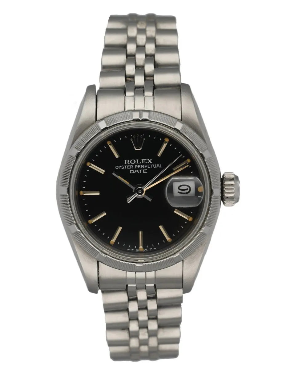 Rolex Black Dial Steel Bracelet