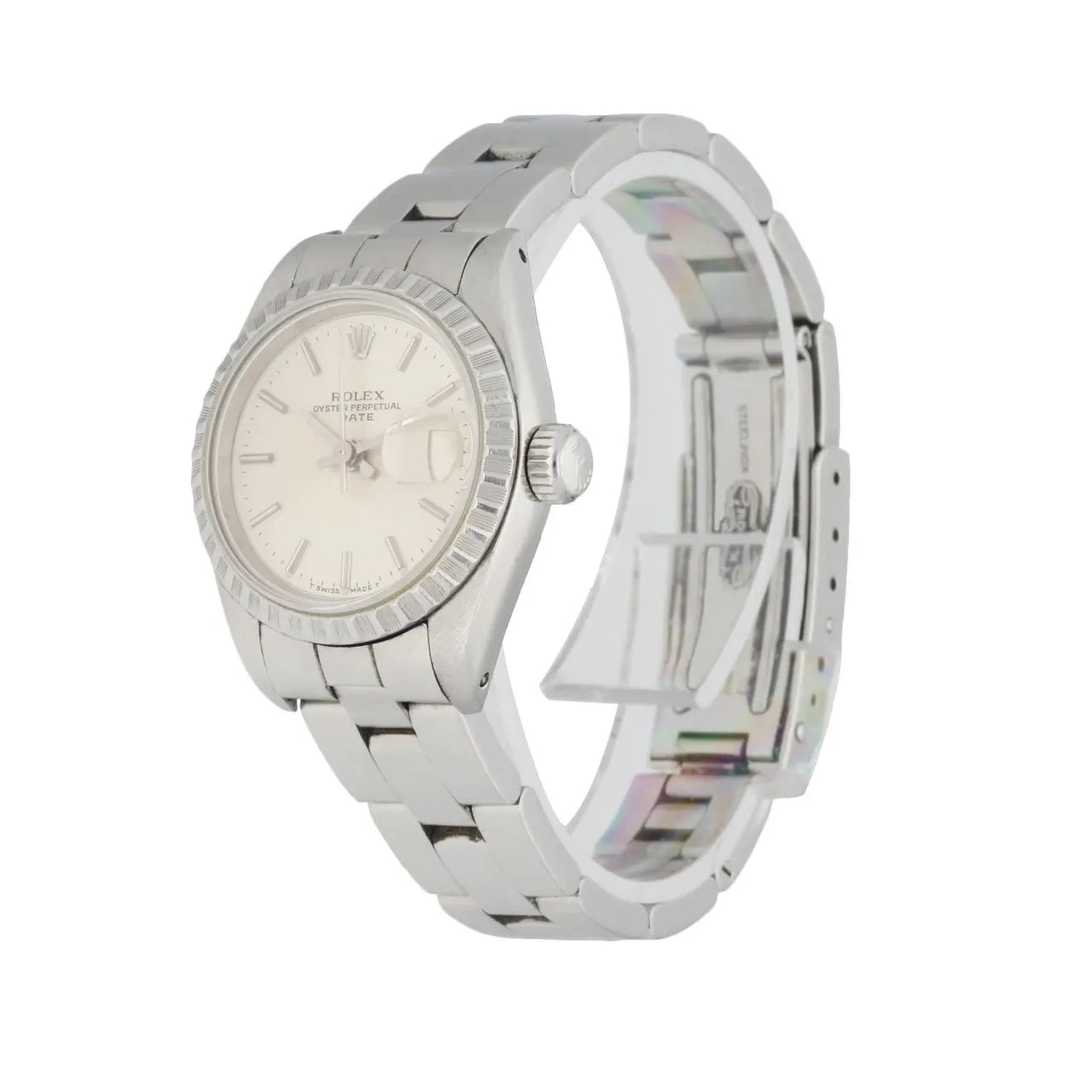 stainless Rolex Oyster Perpetual Date Silver - Hình 2
