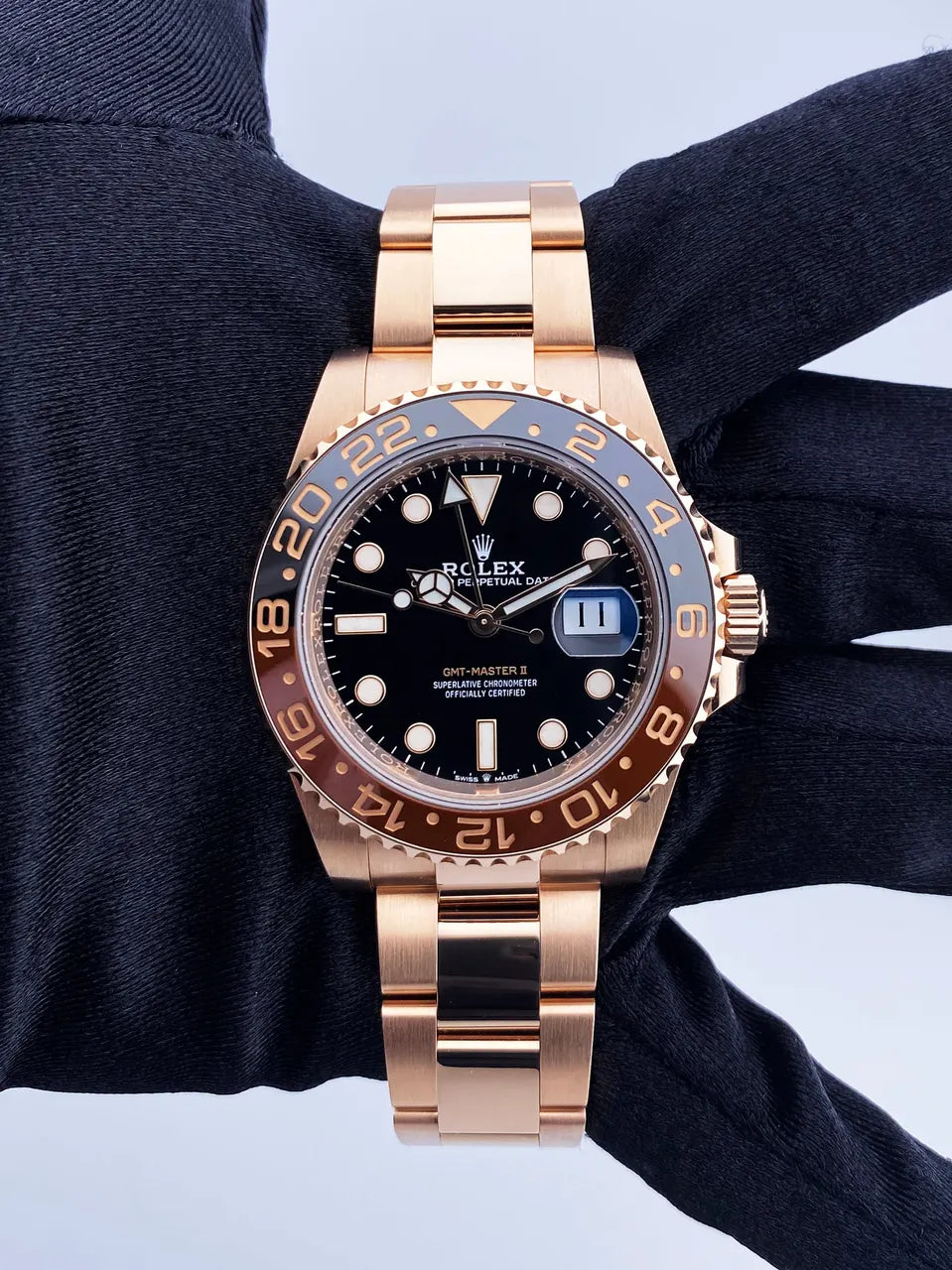 Rolex Root Beer Rose Gold - Hình 3