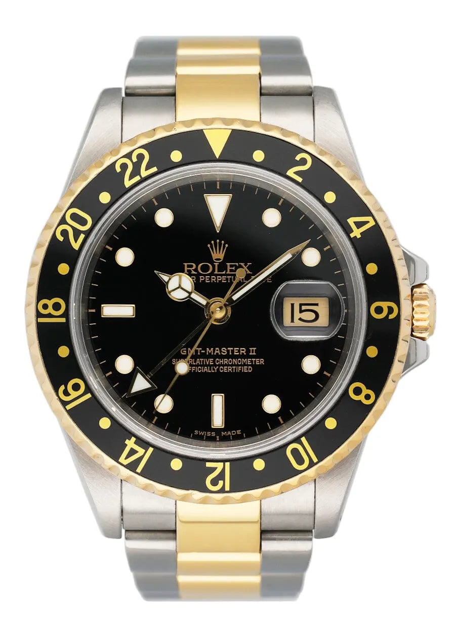 black dial Rolex GMT-Master II Two-Tone