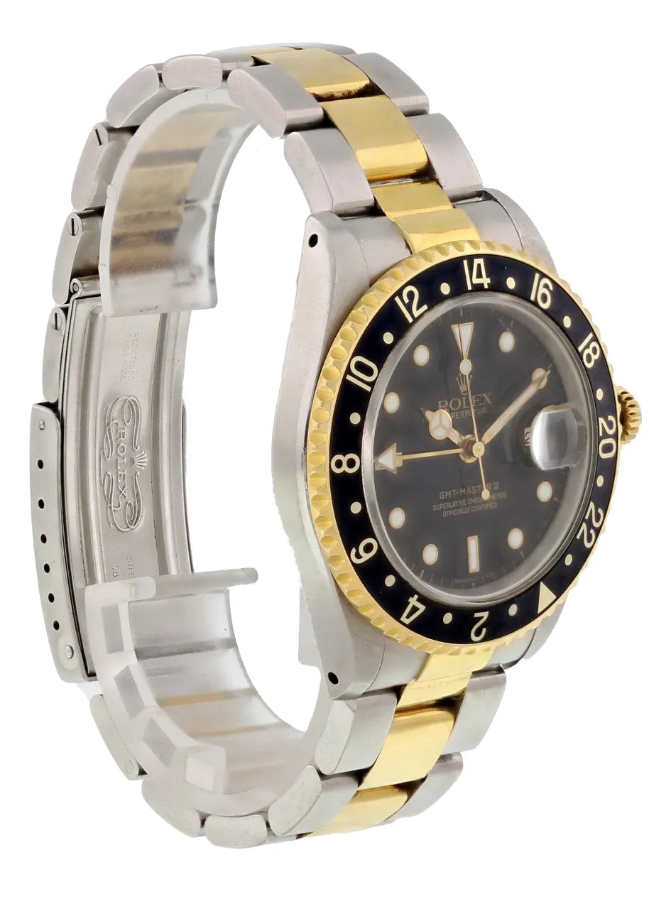 black dial Rolex GMT-Master II Two-Tone - Hình 2