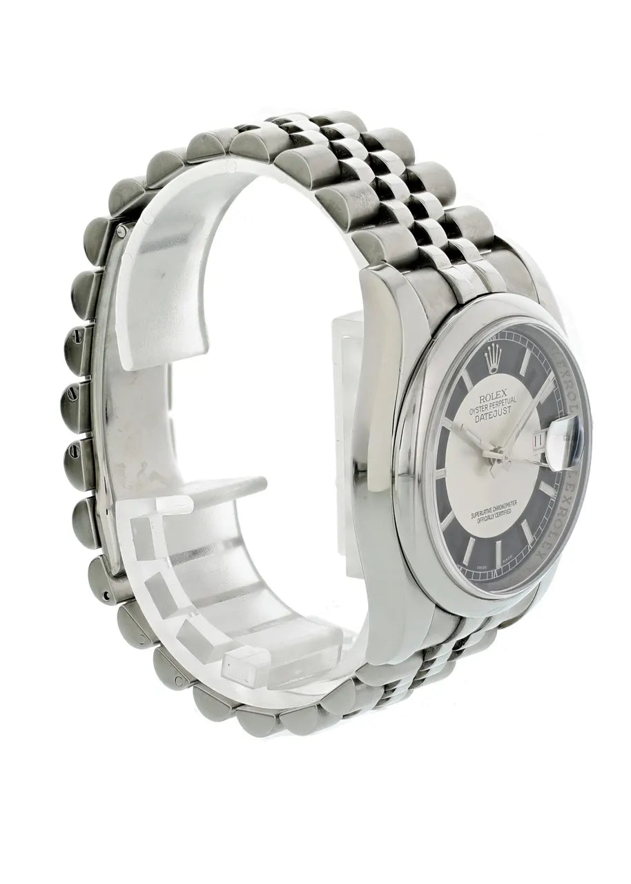 Rolex Black Silver Datejust - Hình 3