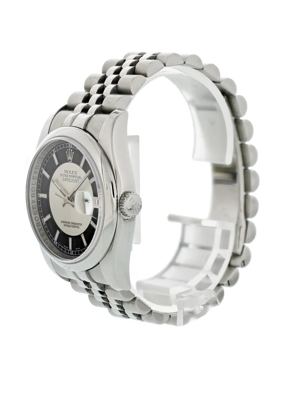 Rolex Black Silver Datejust - Hình 2